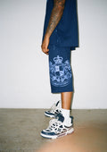 BLUE 3/4 SHORTS